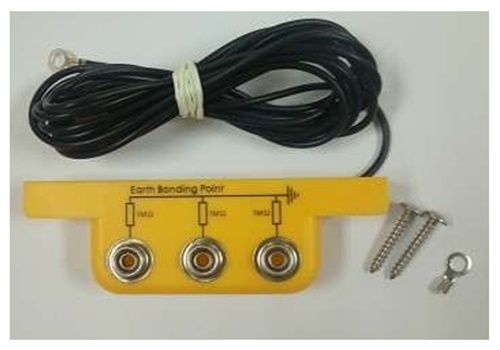 จุดเสียบกราวด์กันไฟฟ้าสถิต จุกเสียบกราวด์ สายกราวด์กันไฟฟ้าสถิต Yellow slim l-bracket bsc